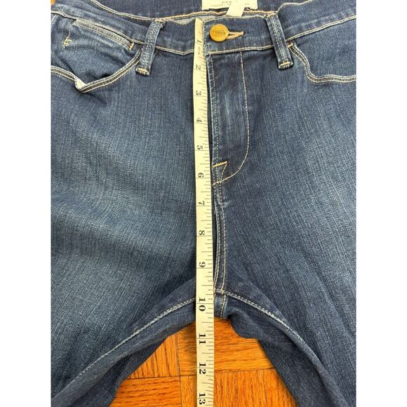 Frame Le High Flare Jeans In Dark Women’s Size 28 - Picture 11 of 15